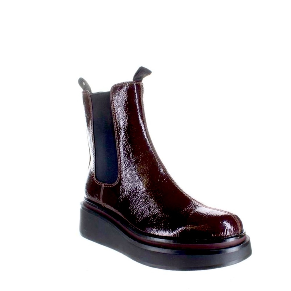 Sam Edelman Womens Kolton Burgundy Chelsea Boots Size 8 Medium (B, M)
